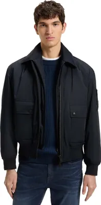 Produktbild von Boss Orange Übergangsjacke einfarbig dunkelblau