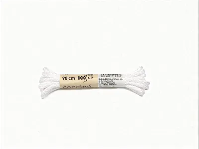 Produktbild von COCCINE Baumwolle runde weiße Schnürsenkel 90 cm