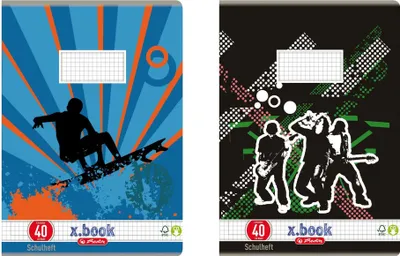 Image de herlitz Schulheft x.book, DIN A4, Lineatur 40 / kariert