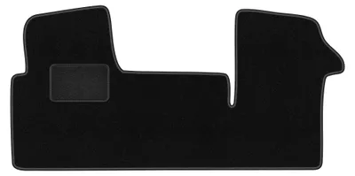 Immagine prodotto di Tappetini anteriori in moquette per Nissan NV400 2010- (commerciale) – 2 pezzi, neri, su misura – Wielganizator LUX