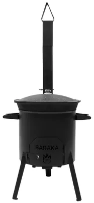 Produktbild von FlameFusion Utschak L Feuerofen mit Abzugsrohr | Uchag mit 16 Liter Kazan | Grillen & Kochen mit Outdoorküche