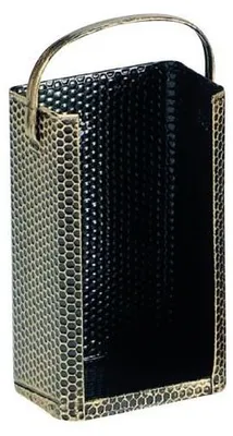 Produktbild von FIREFIX 2085 Briketttrage mit Bügel, Stahl gehämmert messingfarbig, 200 x 140 x