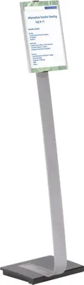 Obrázok produktu pre Durable INFO SIGN, informačný stánok, A4, Akrylový, Hliník, Strieborná, Horizontálny / vertikálny