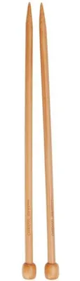 Productafbeelding van Breipennen - Rechte naalden - Handwerken - Patina finish - 23 cm - Natuurlijk
