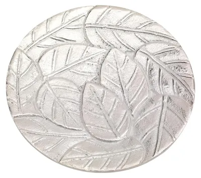 Kerzenplatte Aluminium silber Ø 14 cm Untersetzer