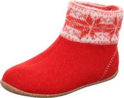 Produktbild von Rohde Damen Pantoffel Stiefelette Filz 6869, Größe:41 EU, Farbe:Rot