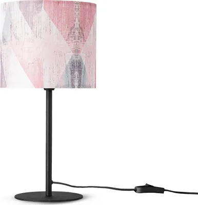 Produktbild von Wandleuchte Stofflampenschirm Tischlampe Nachttischlampe E14 Vintage Retro Rund
