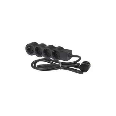 Produktbild von 4-fach Schuko-Verteiler mit 5m Kabel LEGRAND - SCHWARZ/GRAU