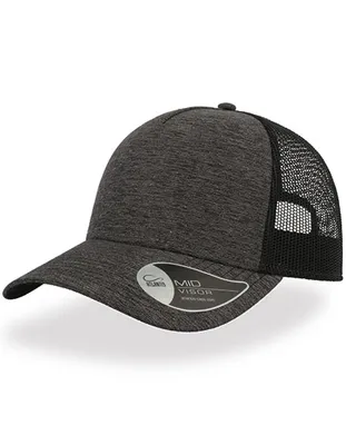 Produktbild von Atlantis RAML | Rapper Melange Cap, 5-Panel-Design - Farbe: Dark Grey - Größe: One Size