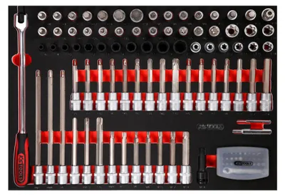 Obrázok produktu pre KS TOOLS Sada 1/2'' bitov v penovej vložke, 111 ks ( 811.1111 )