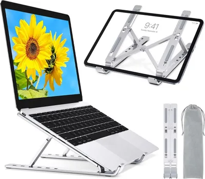 Obrázek produktu pro Techly Tablet Halter für Tisch, faltbar, 10"-16" Aluminium