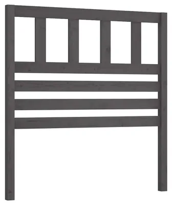 Obrázok produktu pre vidaXL Čelo postele Grey 81x4x100 cm Masívne borovicové drevo