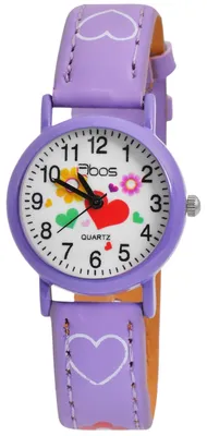Produktbild von QBOS Kinder Armbanduhr Luca Luca, silberfarbig, Mineralglas