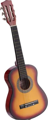 Produktbild von Classical Guitar, 780 mm, Wood Classical Guitar Starter Kit for Beginners, with Nylon Strings, Gig Bag, Strap, Tuner, Extra Strings, Picks, Capo, Basswood, for Kids Girls Boys Students, Sunburst