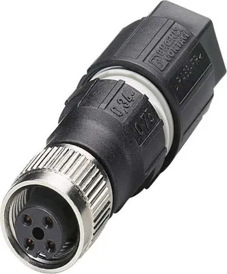 Produktbild von Phoenix 1641772 SACC-M12FS-4QO-0,75-M Sensor-/Aktor-Steckverbinder 4-polig