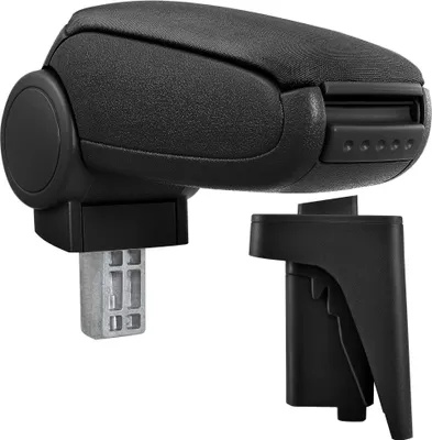 Produktbild von [pro.tec]® Mittelarmlehne Passgenau für Audi A3 / S3 8P in den Baujahren 2004 - 2010 - Armauflage mit Staufach - gepolstert - Textil - schwarz