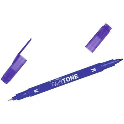 Produktbild von Doppelfasermaler TwinTone Rund- und Finelinerspitze prussian blue