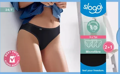 Produktbild von Sloggi Jazzpants 24/7 Microfibre schwarz 3er Pack Gr. 48
