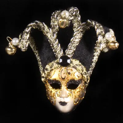 Produktbild von Miniatur Maske Venezia schwarz