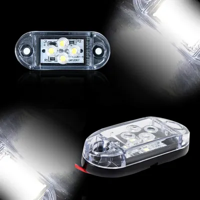 Obrázok produktu pre Biele LED pozičné a smerové svetlo, 4 SMD diódy - 12 V
