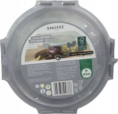 Zdjęcie produktu dla Pojemnik Szklany Z Pokrywką Okrągły 910 Ml