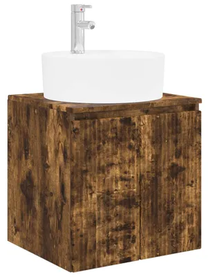 Immagine prodotto di vidaXL Mobile lavabo da appendere in rovere affumicato 49,5 x 44,5 x 65 cm