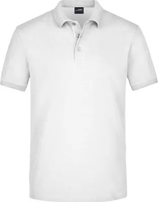 Produktbild von James+Nicholson JN710 | Herren Elastic Polo Piqué - Farbe: White - Größe: XL
