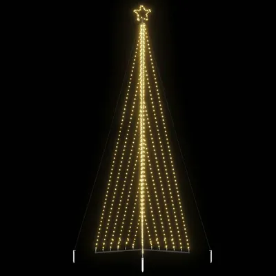 Image de vidaXL Sapin de Noël LED 789 LED blanc chaud 476 cm