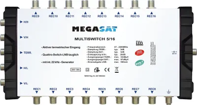 Produktbild von MegaSat 0600152 Profiline Multischalter 5/16