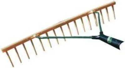 Obrázek produktu pro Kerbl Heurechen aus Kunststoff, 16 Zinken Rechen ohne Stiel, Stielhalter ü 27 mm