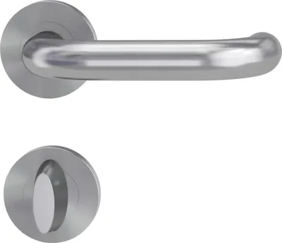 Produktbild von Griffwerk ALESSIA PROFESSIONAL Schraubtechnik GK4 -Edelstahl matt  Rosettengarnitur -Schraubt. -WC r/w -TS 40-45mm
