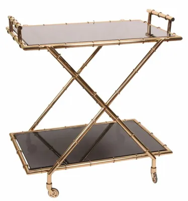Produktbild von Casa Padrino Luxus Servierwagen Gold 82 x H. 88 cm - Restaurant & Hotel Accessoires