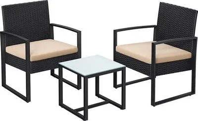 Produktbild von Terrassenset - Balkonset - Moderne - Graue Gartenmöbel