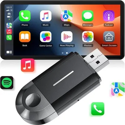 Image de Adaptateurs sans fil CarPlay et Android Auto - Prise USB pour une connexion stable