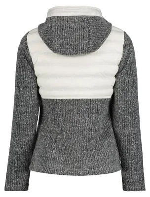 Produktbild von Torstai Jacke Damen mit Kapuze Warmer Midlayer-Hoodie aus dickem Strickgewebe, Farbe:Rot, Größe:XL