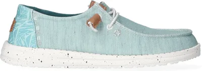 Produktbild von HEYDUDE Wendy Heathered Slub Tropical Damen Halbschuhe Aqua Größe 36