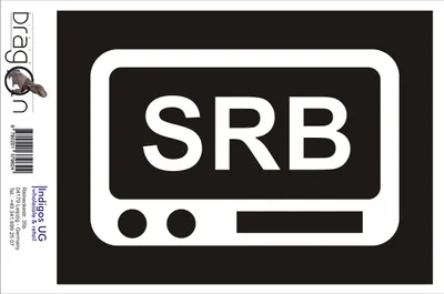 Produktbild von Aufkleber / Autoaufkleber - JDM / Die cut / Auto / OEM - Serbien SRB - 110x70 mm pink - Heckscheibe / Heckscheibenaufkleber