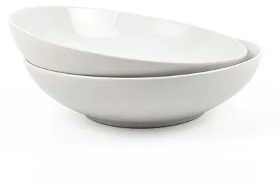 Zdjęcie produktu dla zestaw 2 talerzy do zupy wykonanych z wysokiej jakości kamionki - ø 20 cm, wytrzymałych i łatwych do czyszczenia