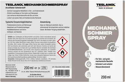 Imagen del producto de Teslanol, lubricante especial en aerosol, 200 ml