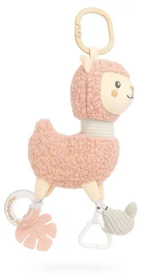 Produktbild von Lama Plüschtier Baby mit Beißring, Rassel und Vibrationsfunktion