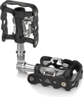 Produktbild von XLC PD-S20 System-Pedal einseitig SPD-kompatibel, schwarz/silber (1 Paar)