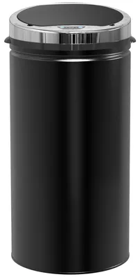 Produktbild von Sensor-Mülleimer 42 L Edelstahl Infrarot Bewegungssensor herausnehmbarer Inneneimer Deckeltasten Schwarz 30,5 x 30,5 x 68 cm