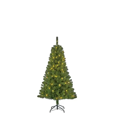 Produktbild von Black Box Trees Charlton Künstlicher Weihnachtsbaum mit LED-Beleuchtung - H120 cm - Grün