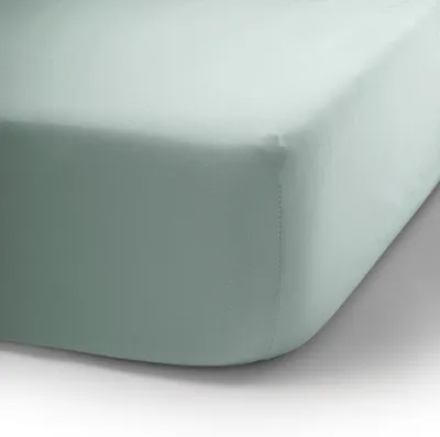 Obrázek produktu pro Běžné prostěradlo 160x200 cm, 100% bavlna, extra měkké, barva akvamarin