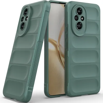 Image de Etui pour Honor 200 Etui de protection antichoc en TPU souple Silicone Vert