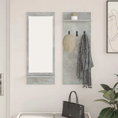 Obrázok produktu pre Maison Exclusive - Nástenný nočný stolík s policou Betónová šedá 70 x 10 x 90 cm