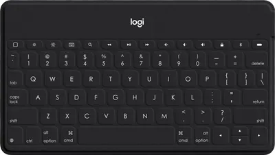 Produktbild von Logitech Keys-To-Go 920-006707 QWERTY Bluetooth Tastatur für iOS Schwarz