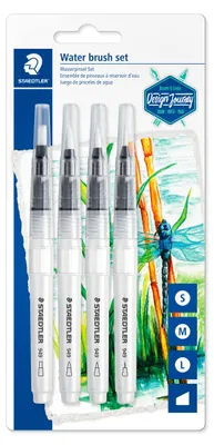 Produktbild von STAEDTLER Wassertankpinsel-Set Design Journey 4er Blister