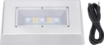 Obrázek produktu pro Podstavec s LED světlem, obdélníkový, napájení z baterie USB, 7 barev, více režimů, prezentační stojan