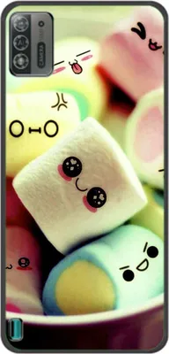 Produktbild von König Design Hülle kompatibel mit ZTE Blade A52 Lite Kunststoff Soft Handyhülle - Handy Case Marshmallows